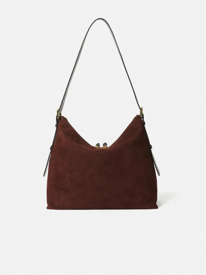 Women Large Trafalgar Shoulder Bag Burgundy Jigsaw Bags
