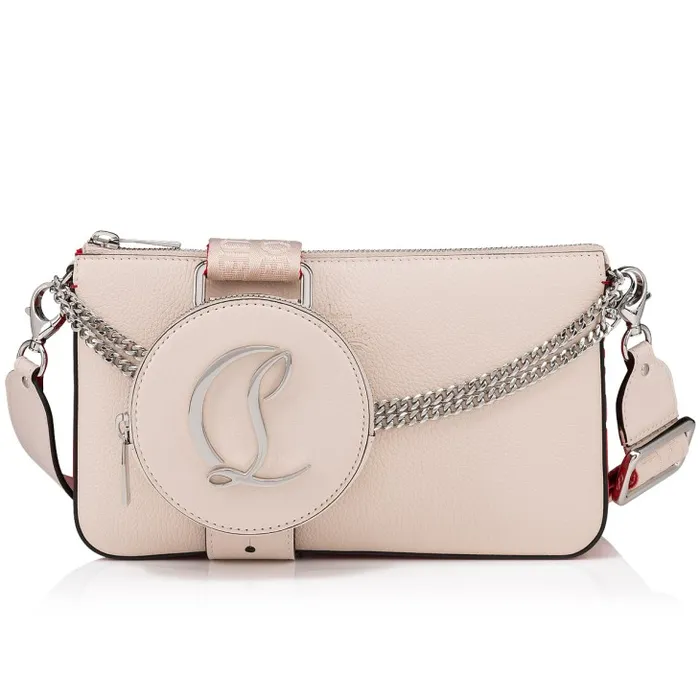 Women Loubila Crossbody Bag 8211 Grained Calf Leather 8211 Leche Christian Louboutin Shoulder Bags Women Loubila Crossbody Bag 8211 Grained Calf Leather 8211 Leche Christian Louboutin Shoulder Bags