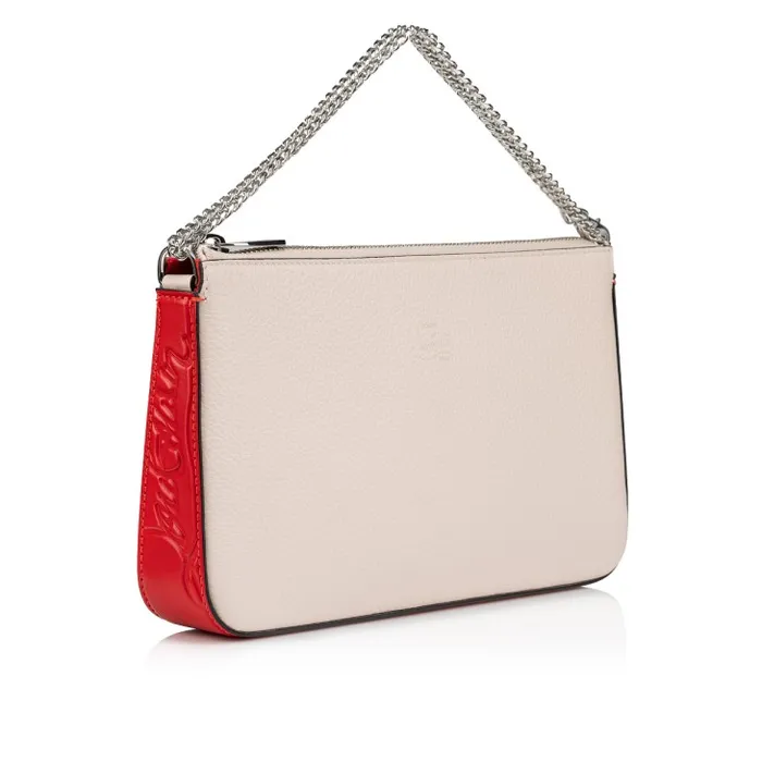 Women Loubila Crossbody Bag 8211 Grained Calf Leather 8211 Leche Christian Louboutin Shoulder Bags
