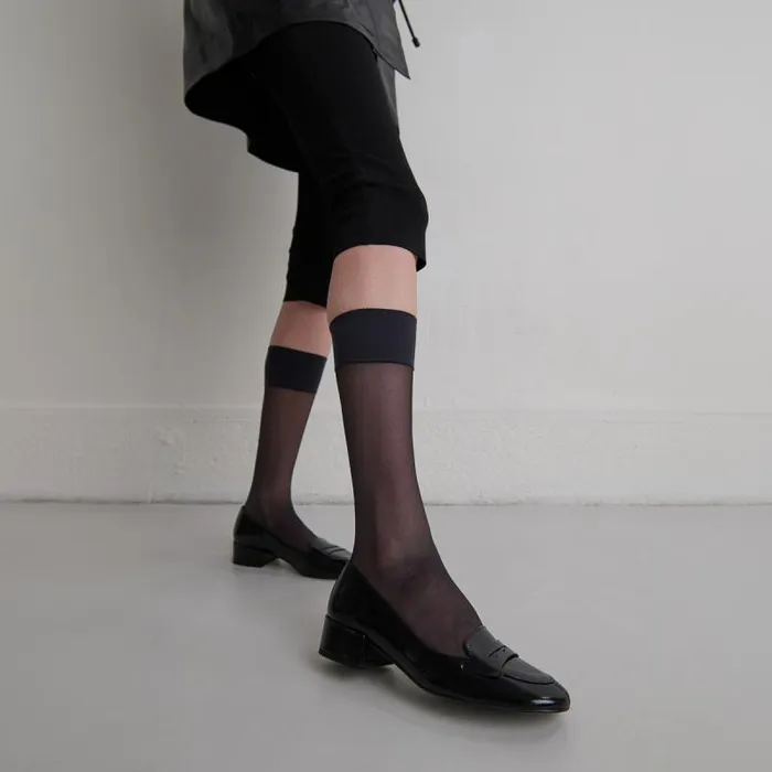 Women Lowheeled Loafers Black JONAK Loafers
