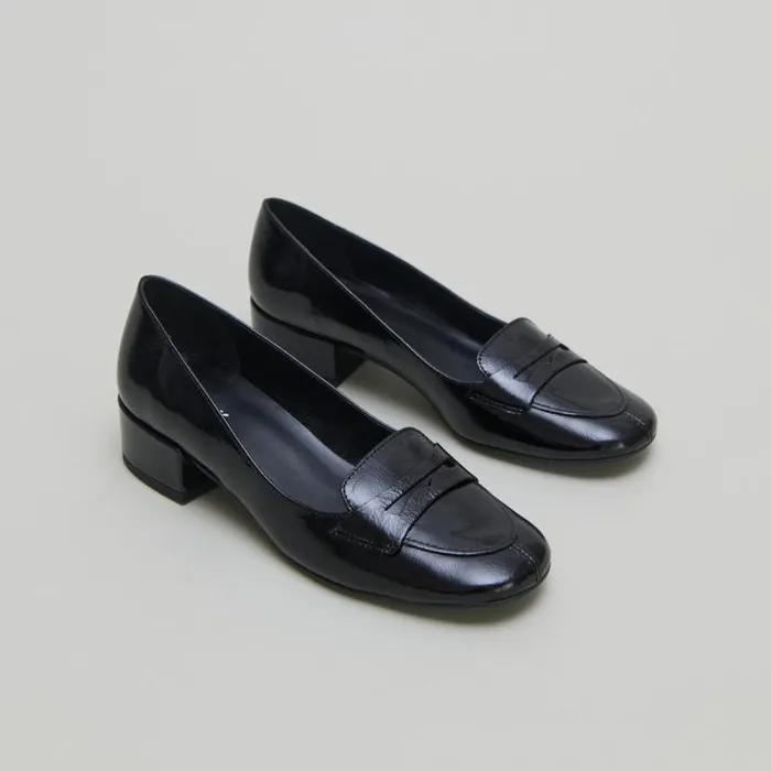 Women Lowheeled Loafers Black JONAK Loafers