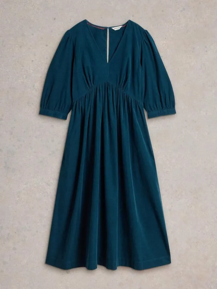 Women Lucy Cord Dress Dk Teal White Stuff Dresses