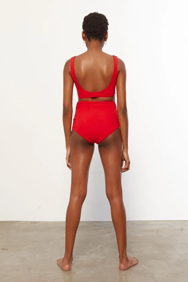 Women Mara Hoffman Bikini Tops Lira Bikini Top Red