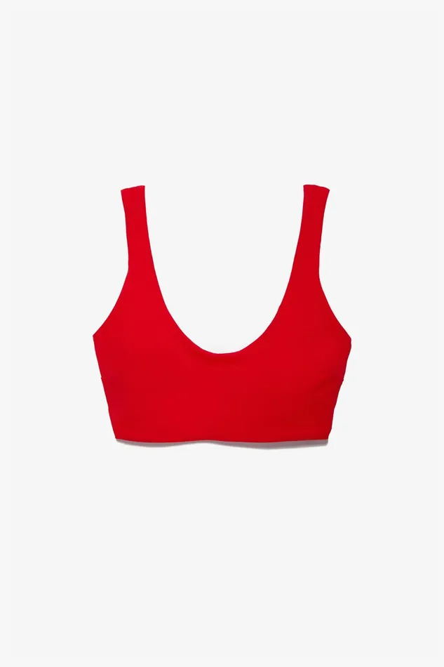 Women Mara Hoffman Bikini Tops Lira Bikini Top Red