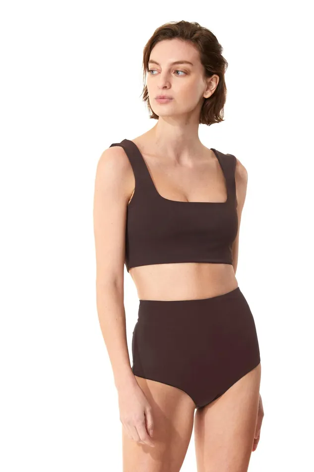 Women Mara Hoffman Bikini Tops Raina Bikini Top Tabacco