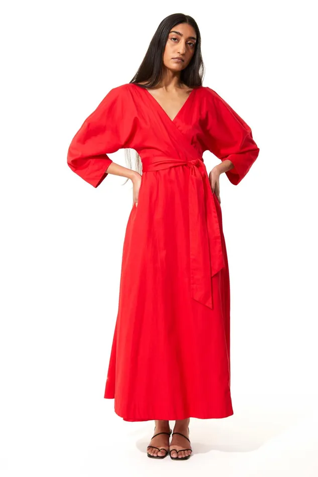 Women Mara Hoffman Dresses Agnella Dress Red