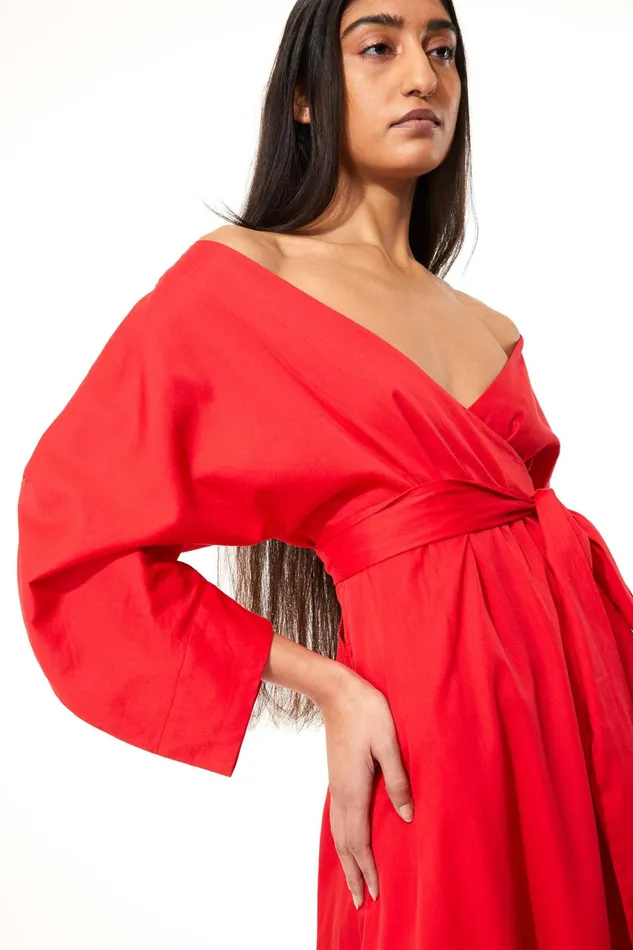 Women Mara Hoffman Dresses Agnella Dress Red