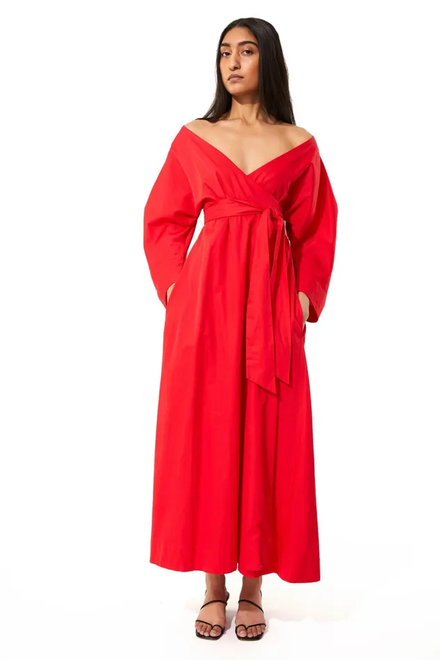 Women Mara Hoffman Dresses Agnella Dress Red