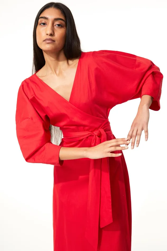 Women Mara Hoffman Dresses Agnella Dress Red