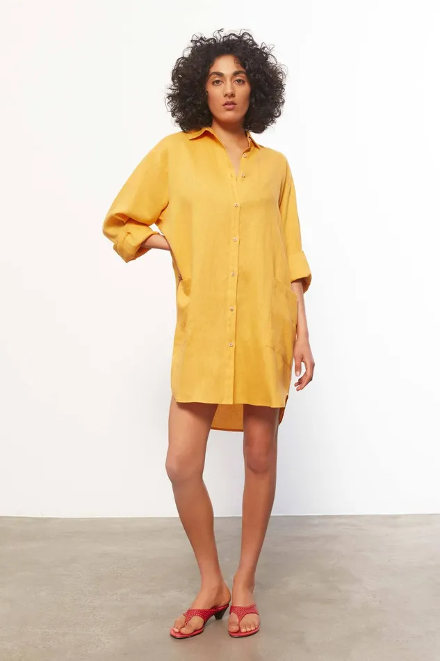 Women Mara Hoffman Dresses Alisa Coverup Turmeric