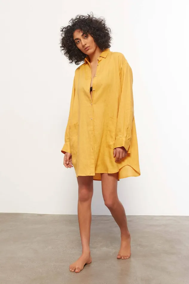 Women Mara Hoffman Dresses Alisa Coverup Turmeric