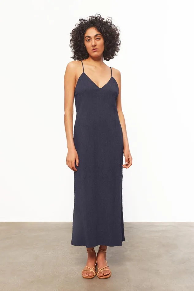 Women Mara Hoffman Dresses Isabella Dress Navy