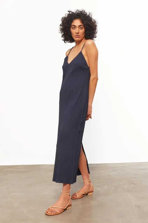 Women Mara Hoffman Dresses Isabella Dress Navy