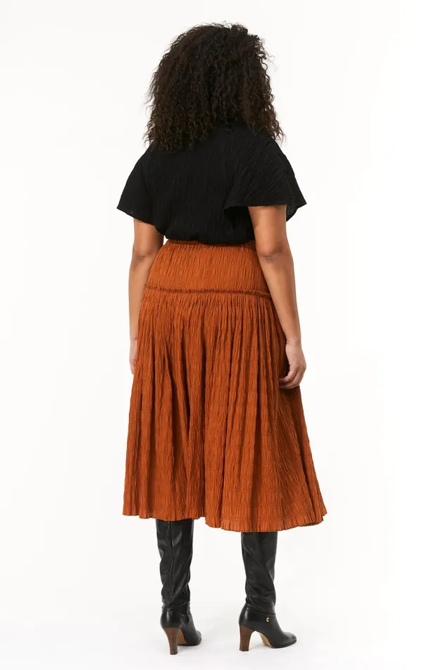 Women Mara Hoffman Extended Sizes Extended Alejandra Skirt Brown Women Mara Hoffman Extended Sizes Extended Alejandra Skirt Brown