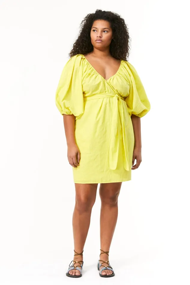 Women Mara Hoffman Extended Sizes Extended Coletta Dress Neon Green