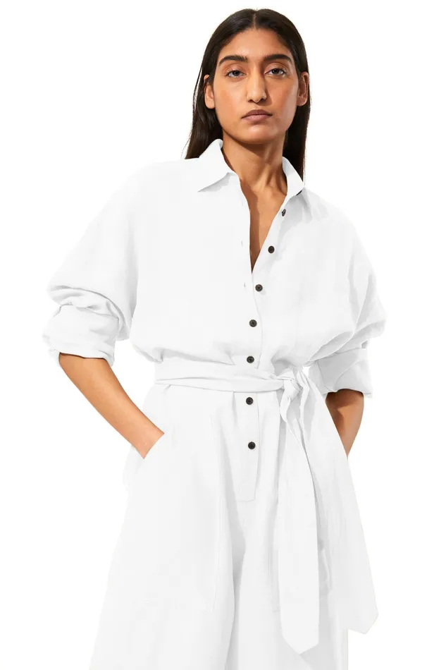 Women Mara Hoffman Jumpsuits and Rompers Agatha Jumpsuit White