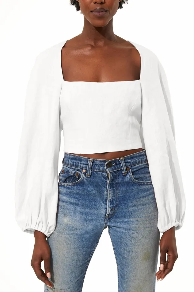 Women Mara Hoffman Tops Moon Top White