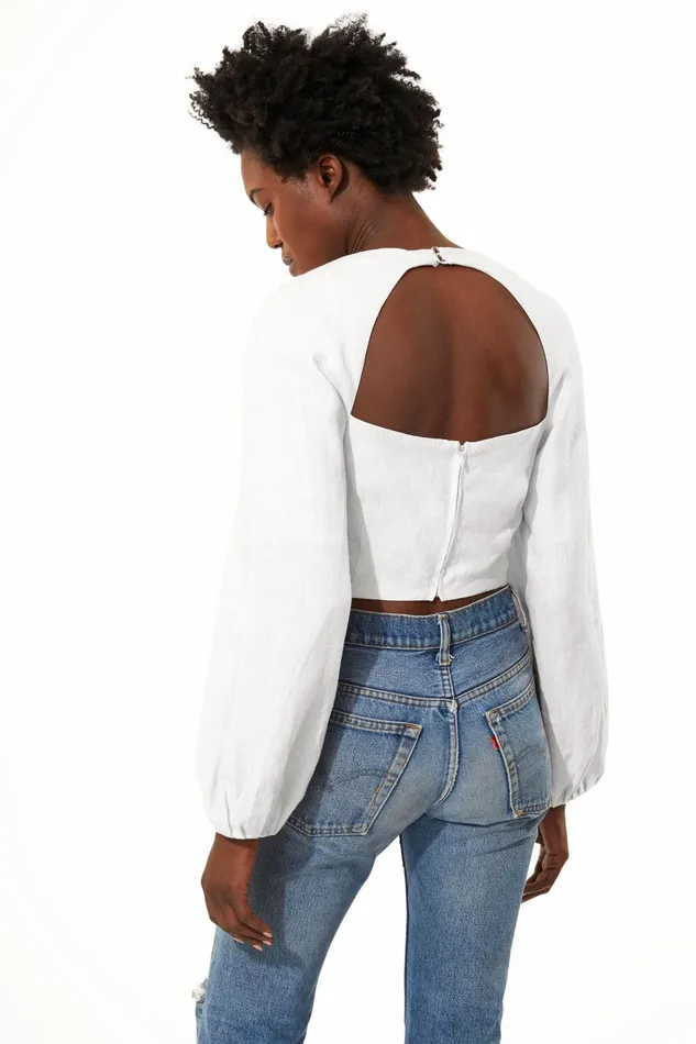 Women Mara Hoffman Tops Moon Top White Women Mara Hoffman Tops Moon Top White