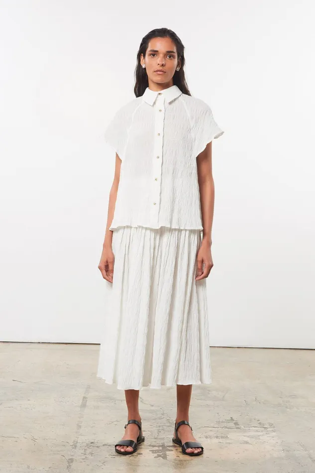 Women Mara Hoffman Tops Phebe Top White