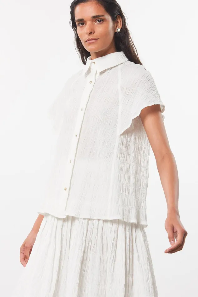 Women Mara Hoffman Tops Phebe Top White Women Mara Hoffman Tops Phebe Top White