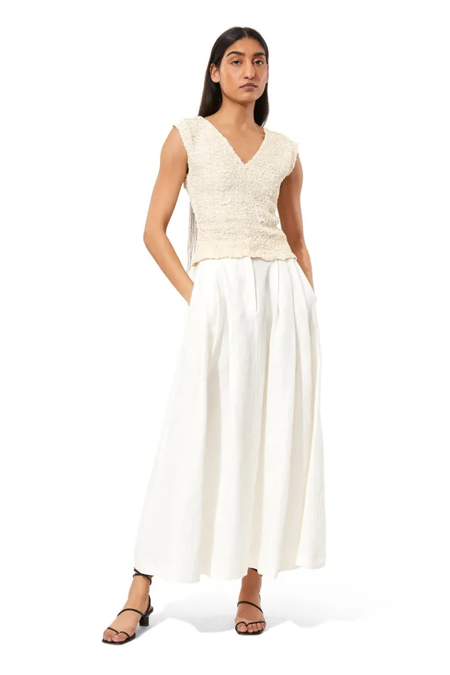 Women Mara Hoffman Tops Poppy Top Cream