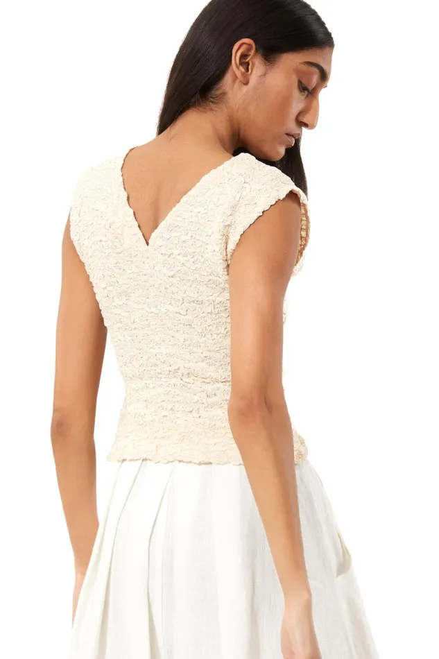 Women Mara Hoffman Tops Poppy Top Cream Women Mara Hoffman Tops Poppy Top Cream