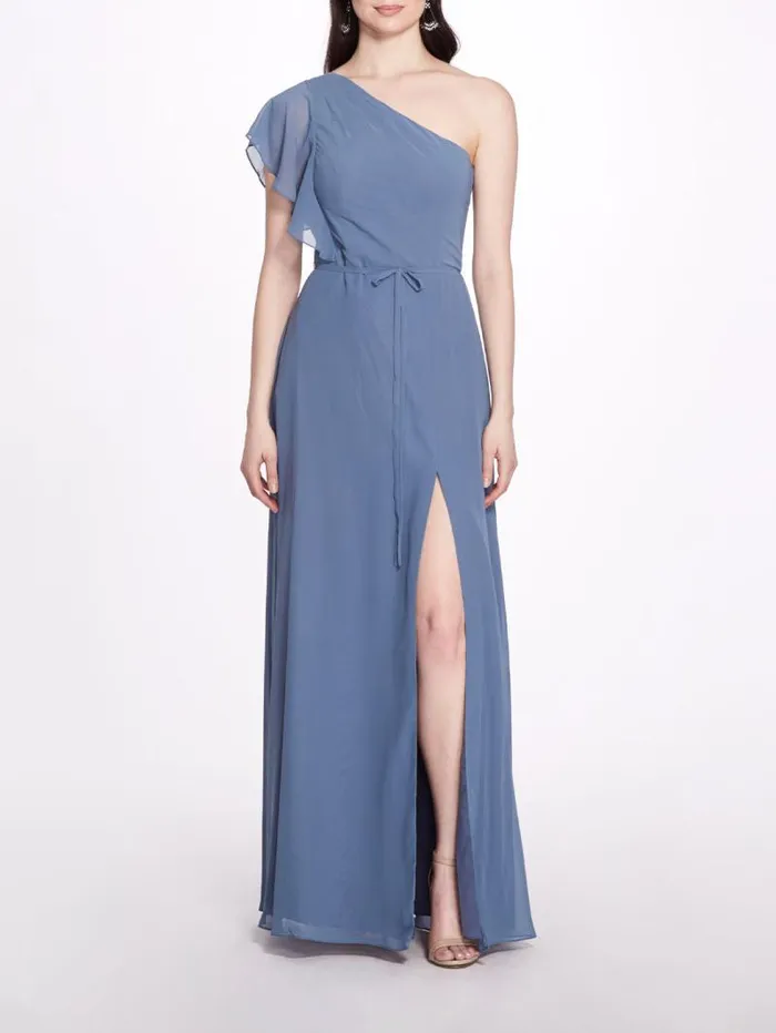 Women Marchesa Marchesa Notte Cosenza Slate Blue