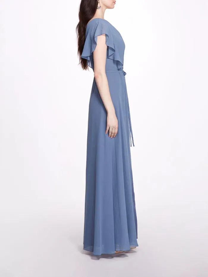Women Marchesa Marchesa Notte Cosenza Slate Blue