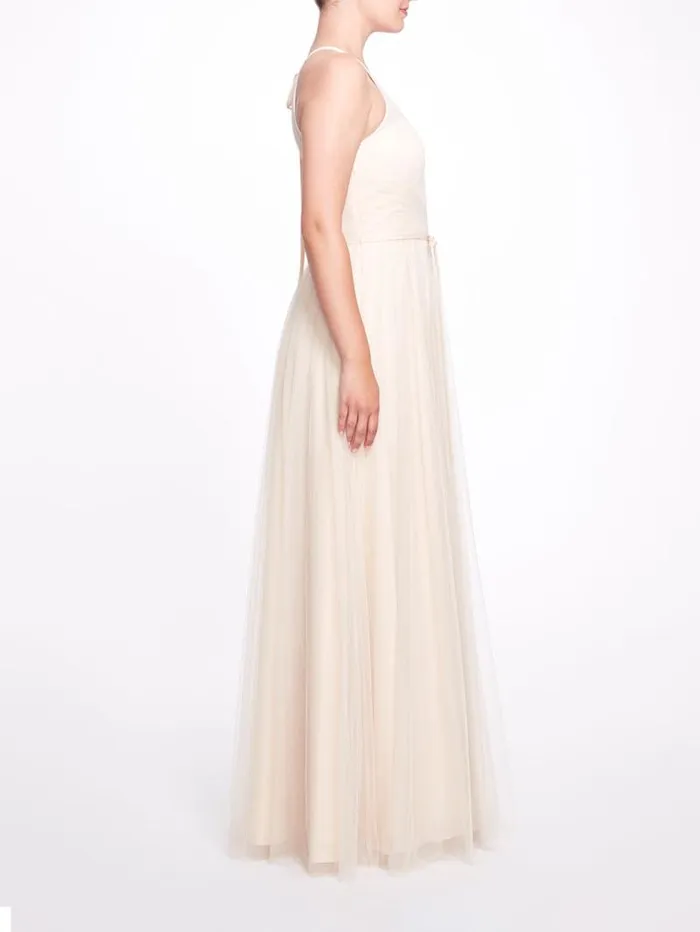 Women Marchesa Marchesa Notte Sicily Champagne