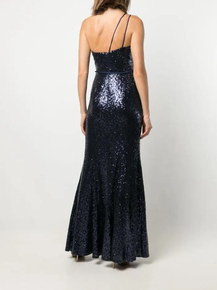 Women Marchesa Marchesa Notte Stilo Shiny Midnight