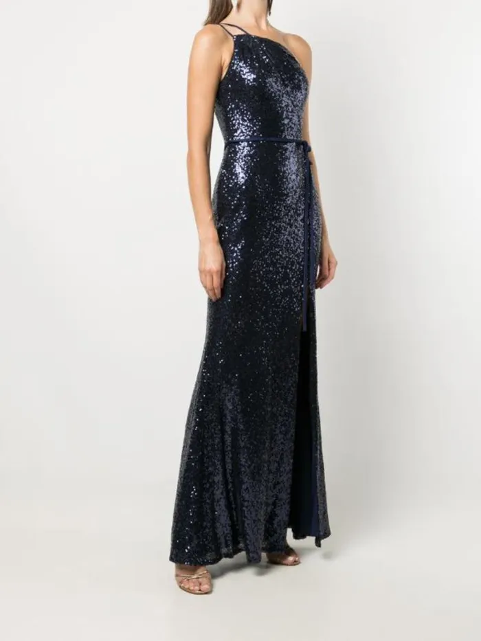 Women Marchesa Marchesa Notte Stilo Shiny Midnight