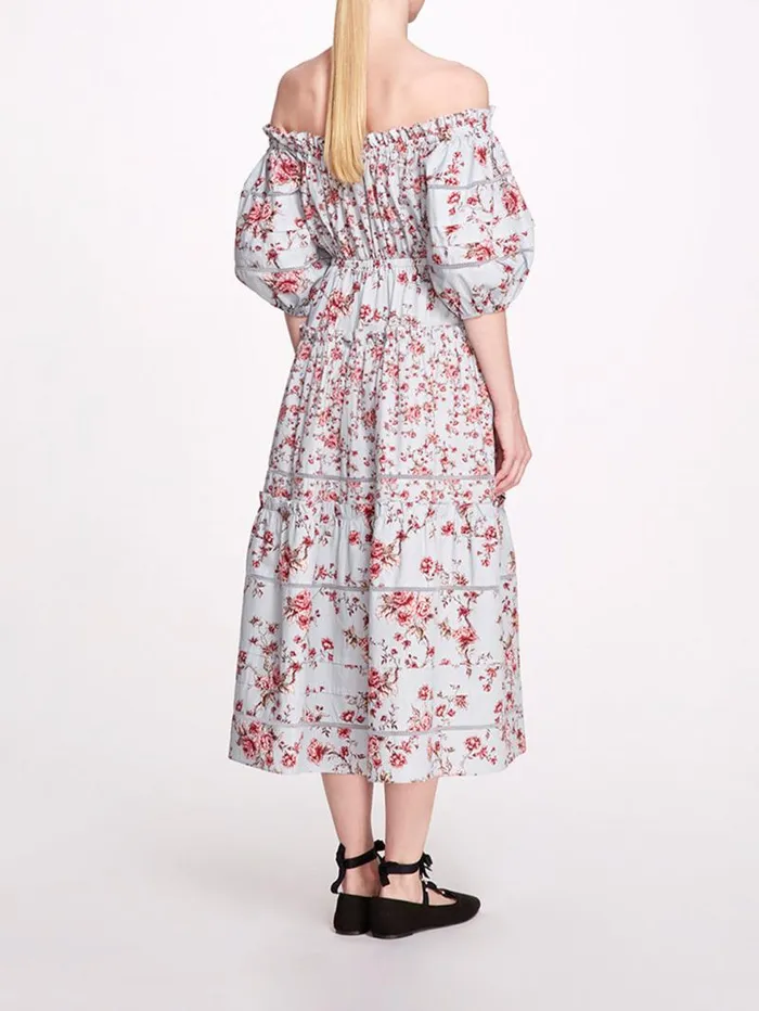 Women Marchesa Marchesa Rosa Ayana Blue Pink