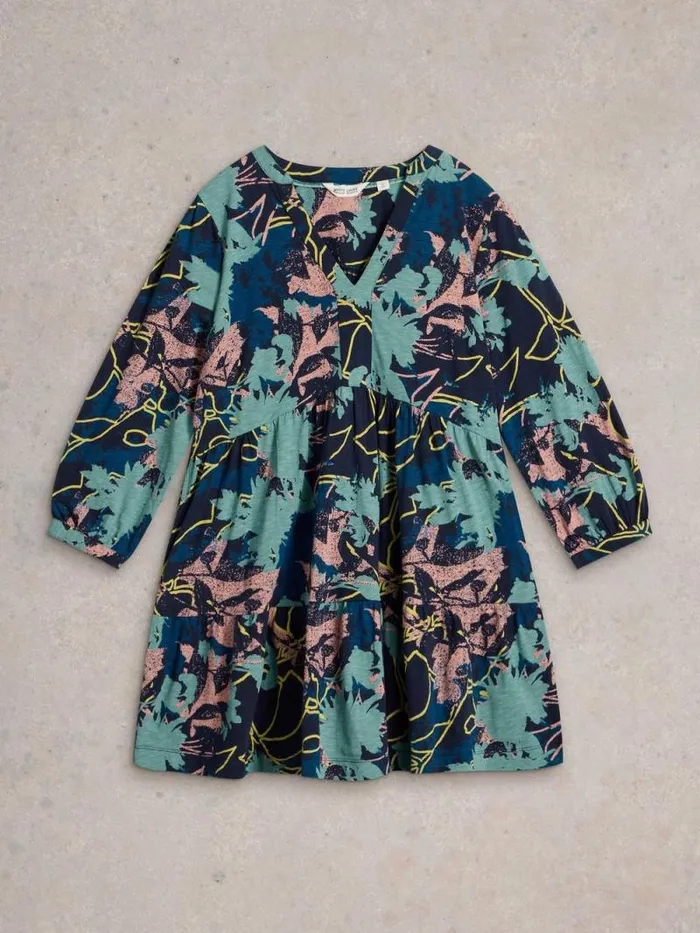 Women MARTA V NECK TUNIC Navy Print White Stuff Shirts and Blouses Women MARTA V NECK TUNIC Navy Print White Stuff Shirts and Blouses