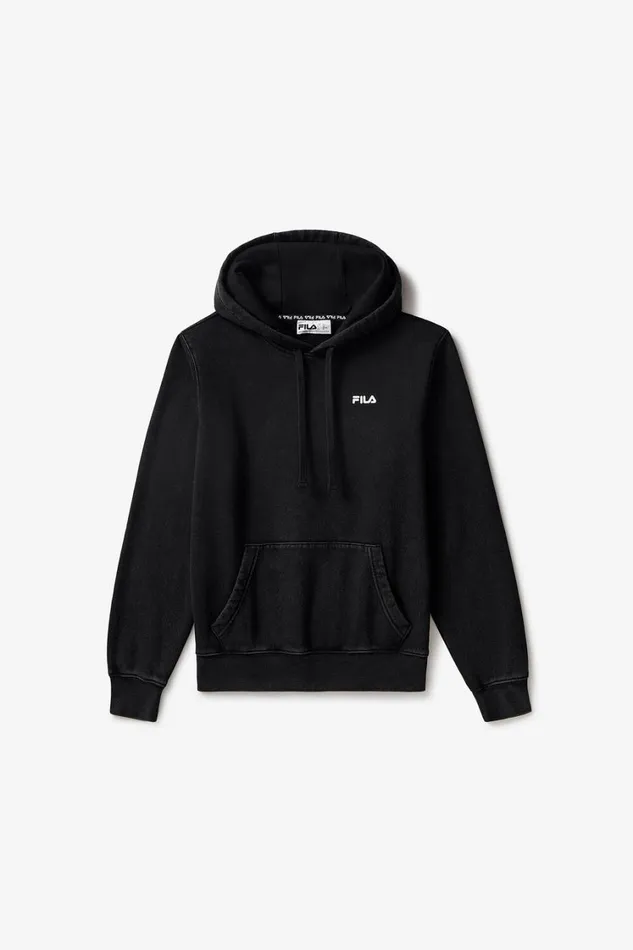 Women Matching Sets Fila Sportstyle Linear Logo Hoodie 013 Blackwhite