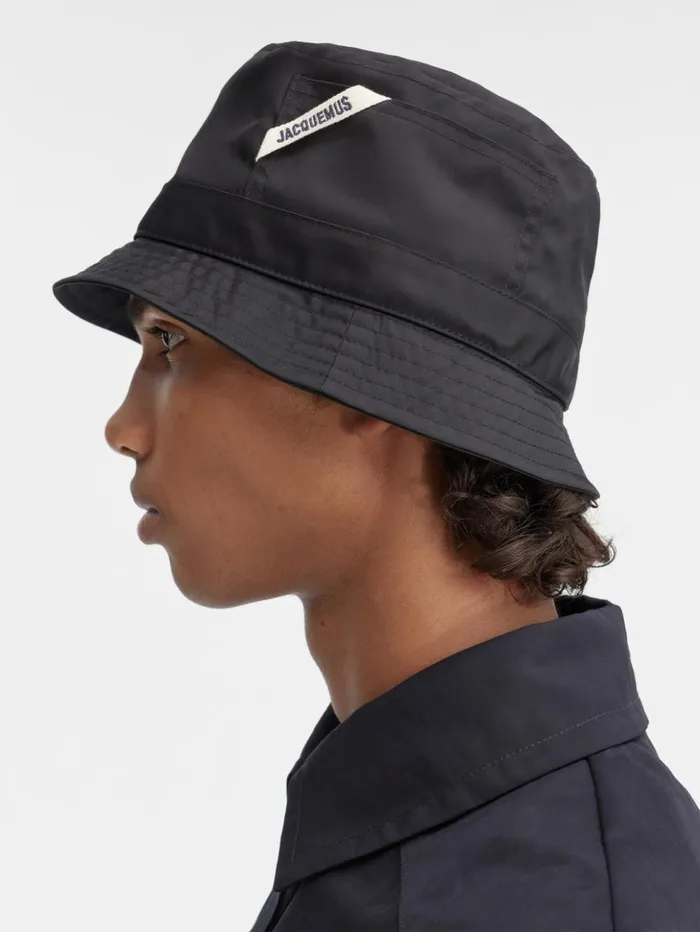 WomenMen Hats JACQUEMUS The Ovalie Bucket Hat Black WomenMen Hats JACQUEMUS The Ovalie Bucket Hat Black