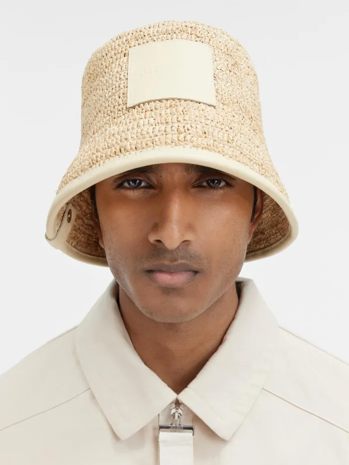 WomenMen Hats JACQUEMUS The Soli Bucket Hat Ivory