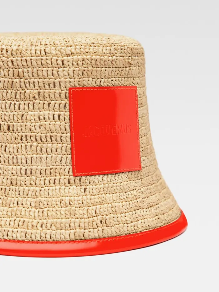 WomenMen Hats JACQUEMUS The Soli Bucket Hat Orange WomenMen Hats JACQUEMUS The Soli Bucket Hat Orange