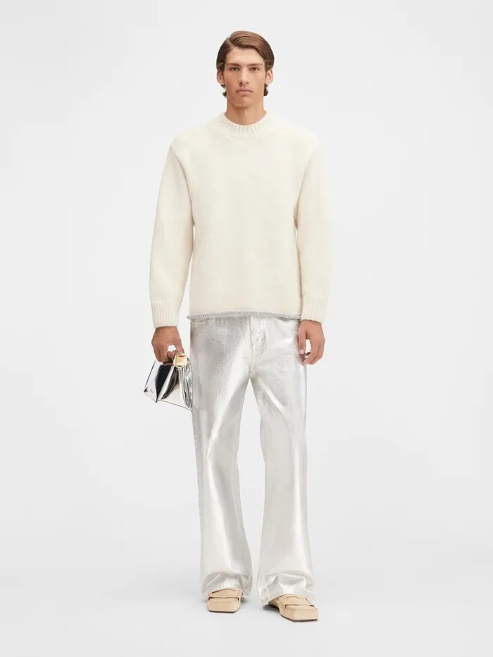 WomenMen Knits JACQUEMUS The Pavane Knit Offwhite