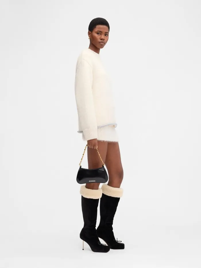 WomenMen Knits JACQUEMUS The Pavane Knit Offwhite WomenMen Knits JACQUEMUS The Pavane Knit Offwhite