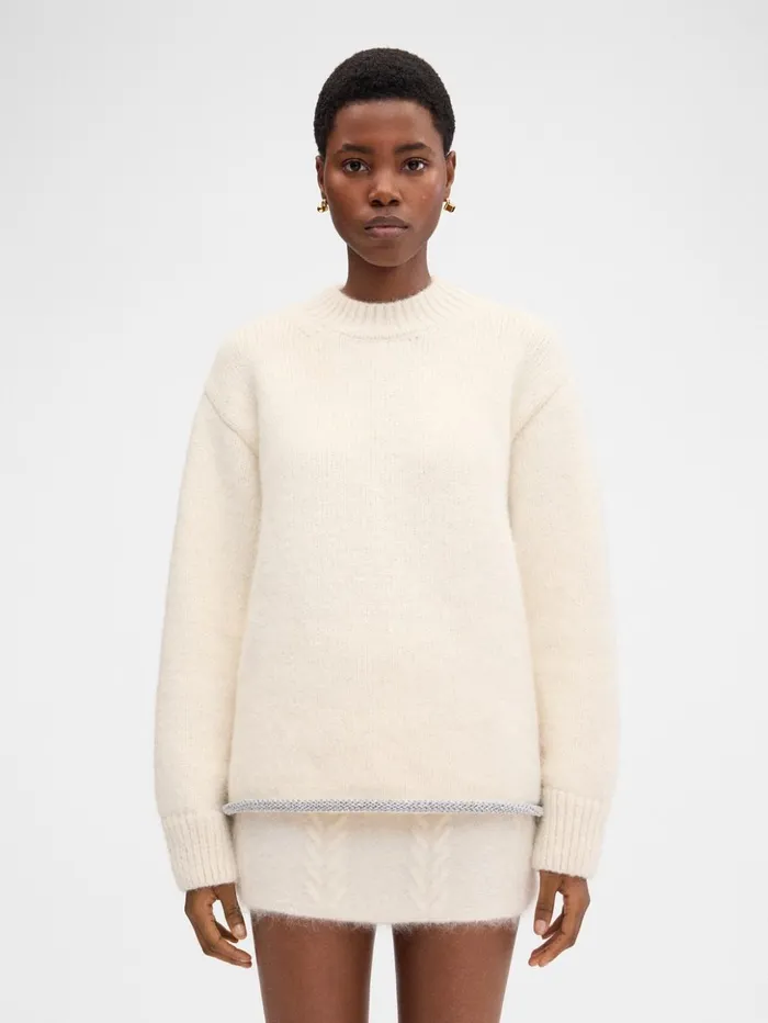 WomenMen Knits JACQUEMUS The Pavane Knit Offwhite WomenMen Knits JACQUEMUS The Pavane Knit Offwhite