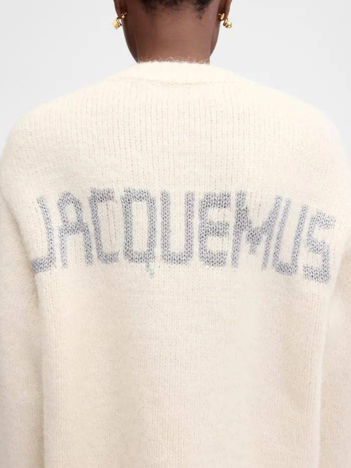 WomenMen Knits JACQUEMUS The Pavane Knit Offwhite WomenMen Knits JACQUEMUS The Pavane Knit Offwhite