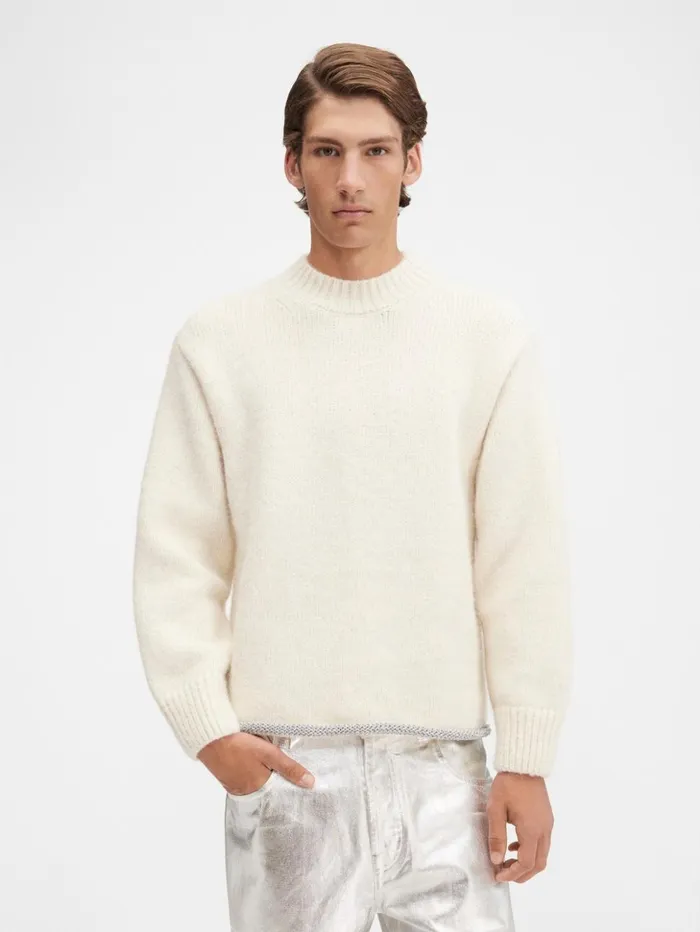 WomenMen Knits JACQUEMUS The Pavane Knit Offwhite WomenMen Knits JACQUEMUS The Pavane Knit Offwhite