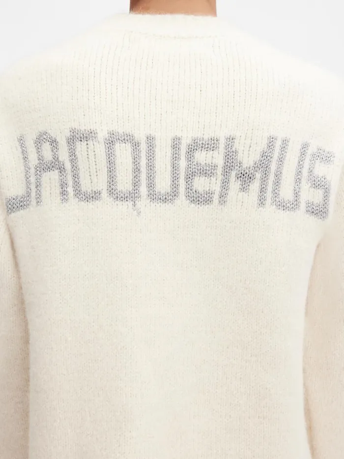 WomenMen Knits JACQUEMUS The Pavane Knit Offwhite WomenMen Knits JACQUEMUS The Pavane Knit Offwhite