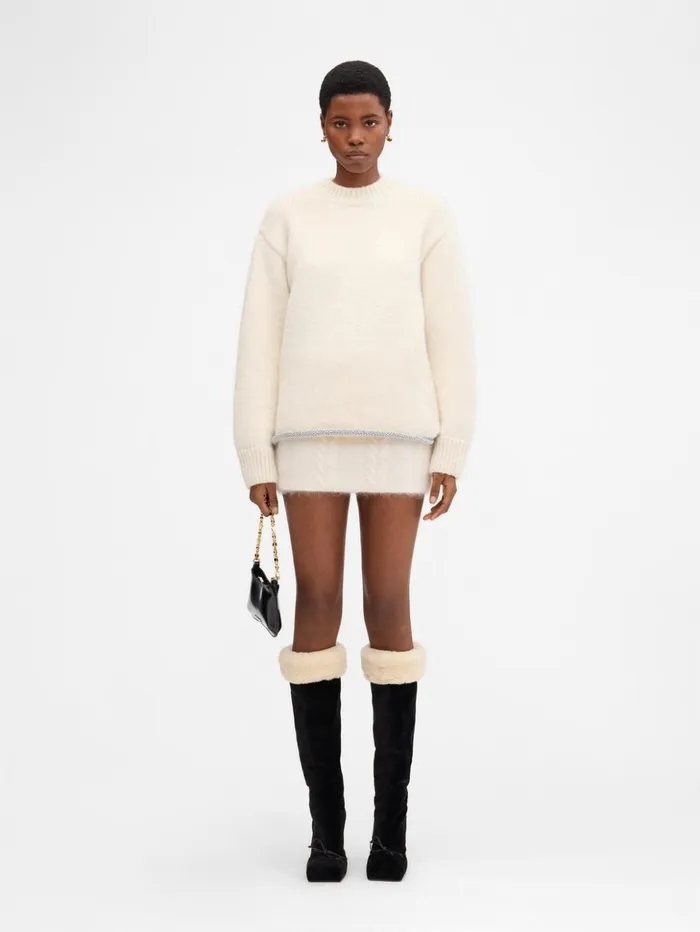 WomenMen Knits JACQUEMUS The Pavane Knit Offwhite WomenMen Knits JACQUEMUS The Pavane Knit Offwhite