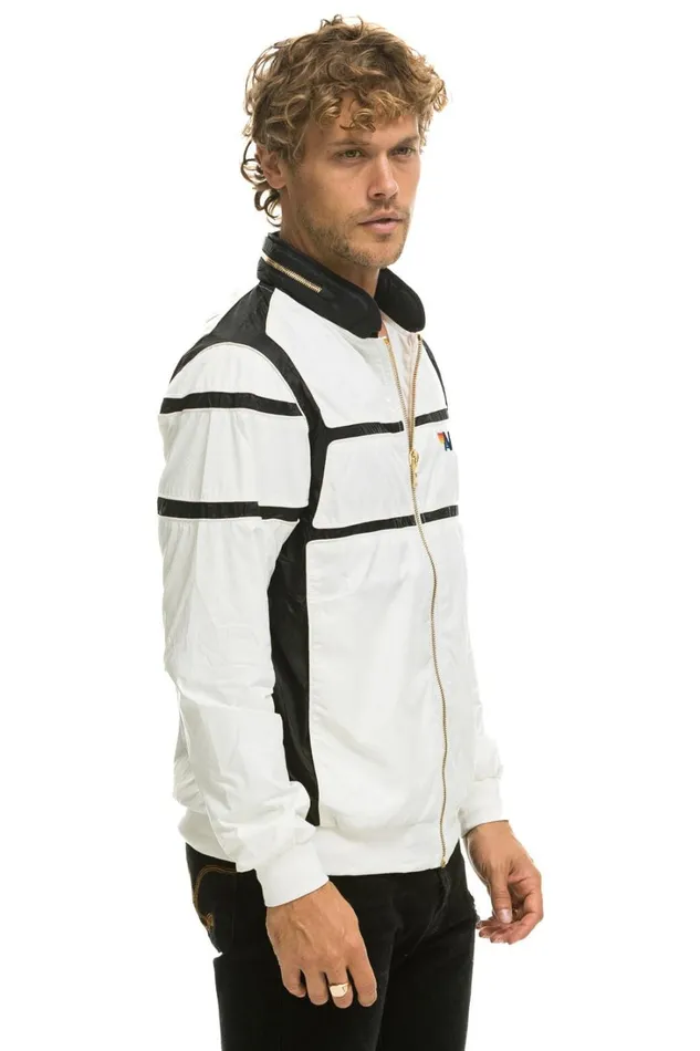 WomenMen Outerwear Aviator Nation RACER JACKET 8211 WHITE