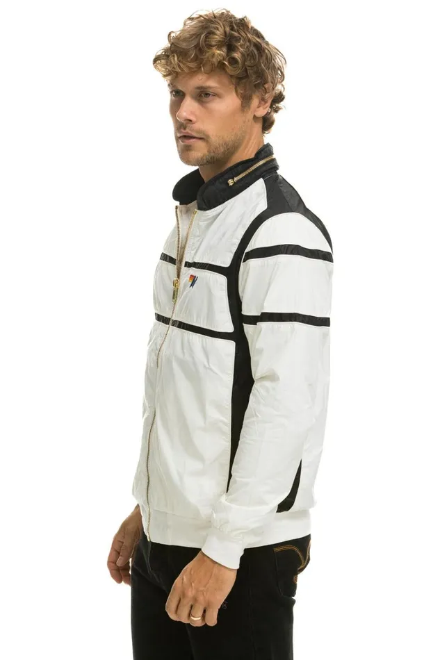 WomenMen Outerwear Aviator Nation RACER JACKET 8211 WHITE