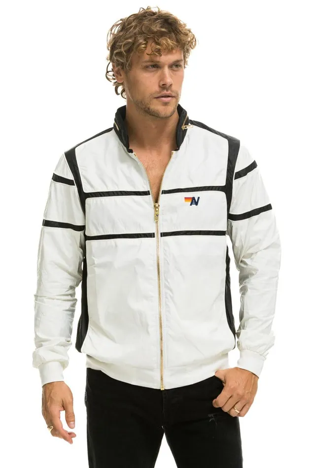 WomenMen Outerwear Aviator Nation RACER JACKET 8211 WHITE
