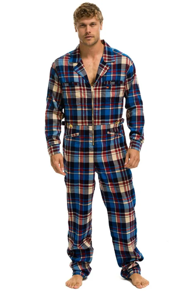 WomenMen Outerwear Aviator Nation UNISEX PLAID FLIGHT SUIT 8211 PATRIOT PLAID WomenMen Outerwear Aviator Nation UNISEX PLAID FLIGHT SUIT 8211 PATRIOT PLAID