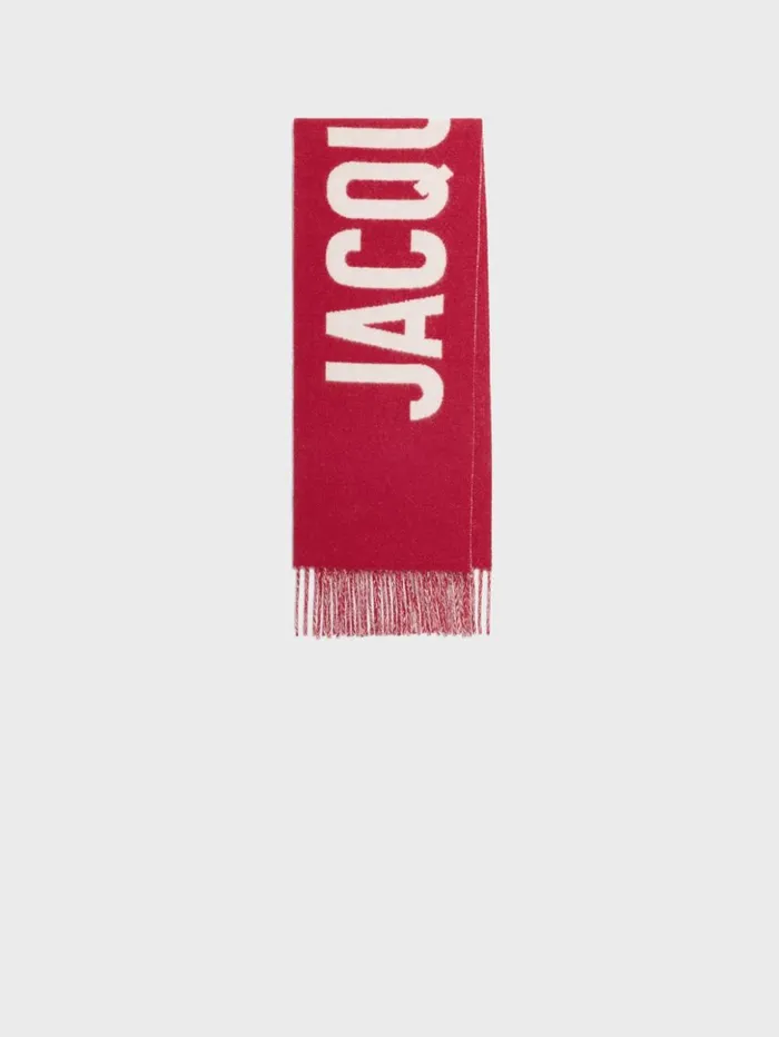 WomenMen Scarves Beanies and Gloves JACQUEMUS The Jacquemus Mini Scarf Red