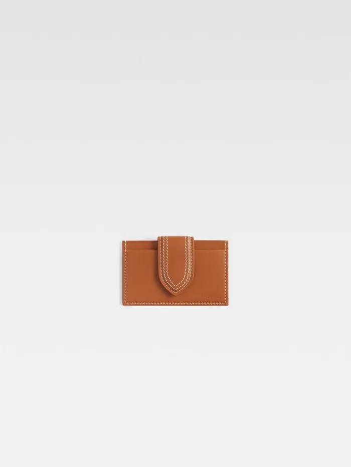 WomenMen Small Leather Goods JACQUEMUS The Bambino Cardholder Light Brown